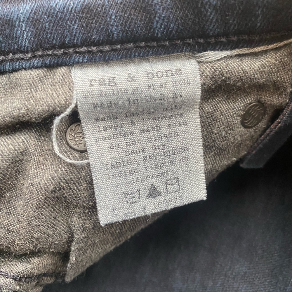 Rag & Bone Coal “W150K520” Jeans Size 27 Pencil Leg Skinny - Picture 7 of 9